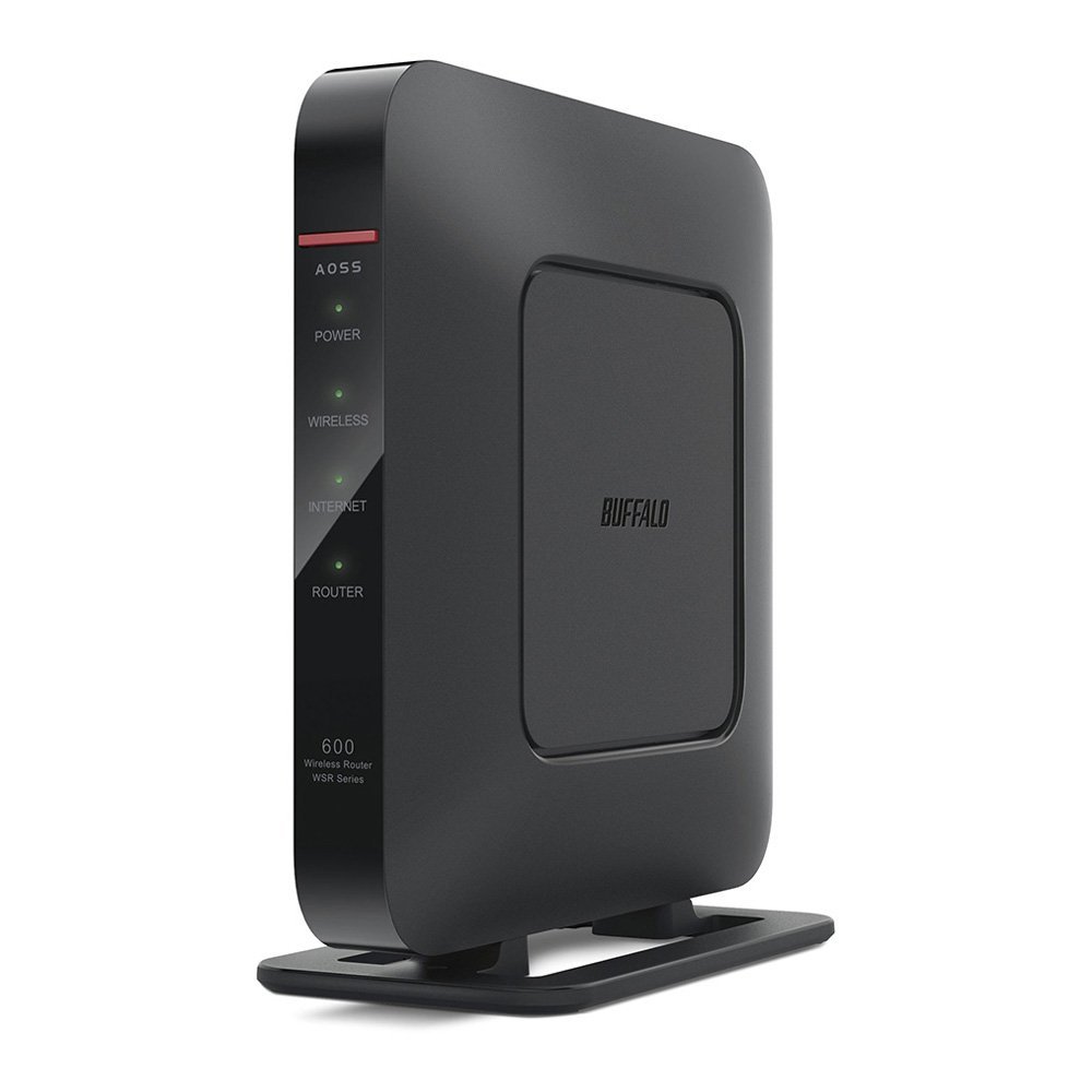 BUFFALO 無線LAN親機 11n/a/g/b 300+300Mbps QRsetup ハイパワー Giga Wi-Fiリモコン WSR-600DHP (マンション3LDK・戸建2階建の2人家族向け)