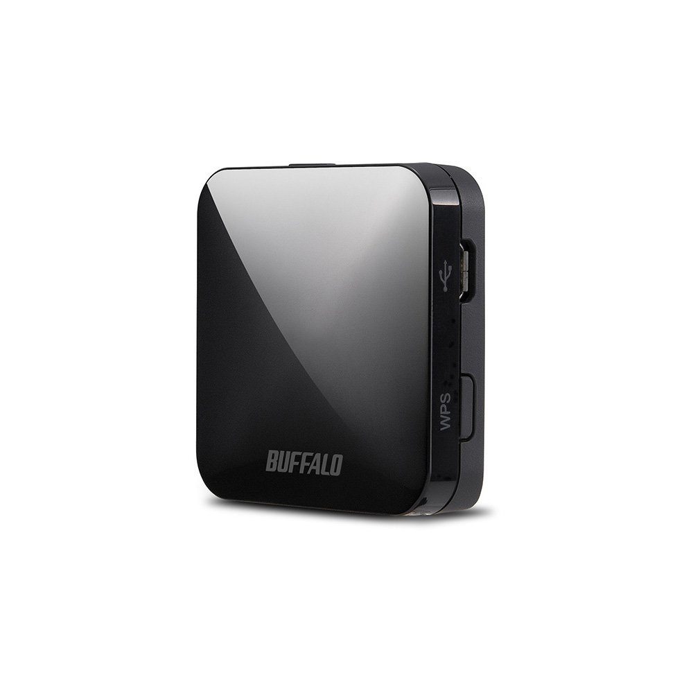 BUFFALO 11ac/n/a/g/b 無線LAN親機(Wi-Fiルーター) ホテル用 433/150Mbps ブラック 【Nintendo Switch動作確認済】 WMR-433W-BK