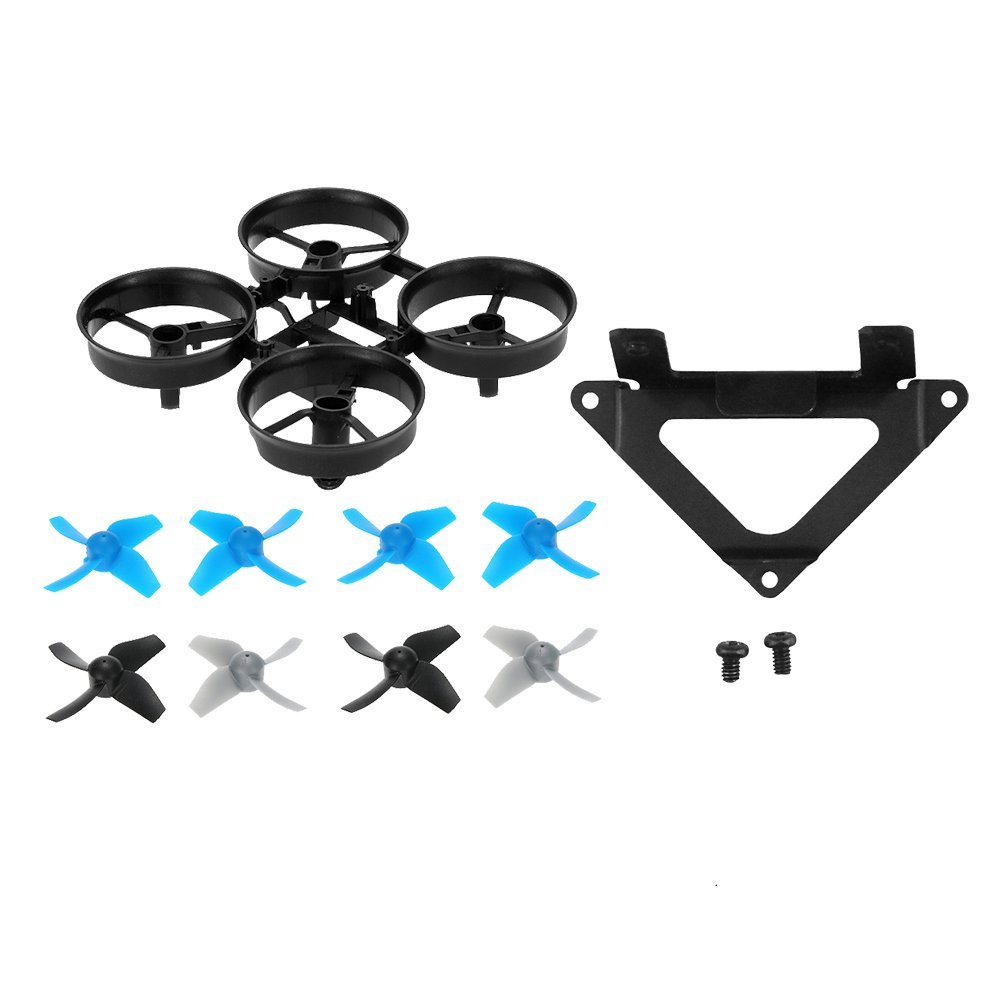 GoolRC H36 ボトム ボディシェル+ 4ペア プロペラ+カメラ 固定マウントセット ブレードInductrix BLH8700 BLH8580 NH-010 E010 JJRC H36 RC ドローン クワッドローター用