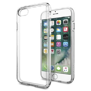 【Spigen】 iPhone7 ケース, [ 米軍MIL規格取得 落下 衝撃 吸収 ] ウルトラ・ハイブリッド アイフォン 7 用 カバー (iPhone7, クリスタル・クリア)