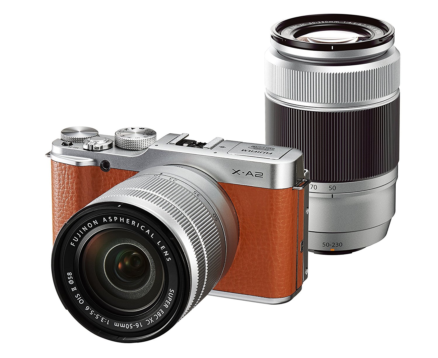 FUJIFILM ミラーレス一眼 X-A2 レンズキット シルバー X-A2S1650II