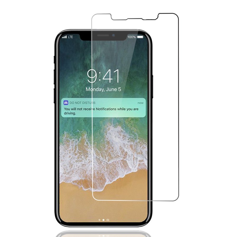 iPhone X ガラスフィルム ,MY-LIVE iPhoneX フィルム 旭硝子採用 FaceID機能対応 極薄0.15mm 硬度9H 高透過率 【新設計】