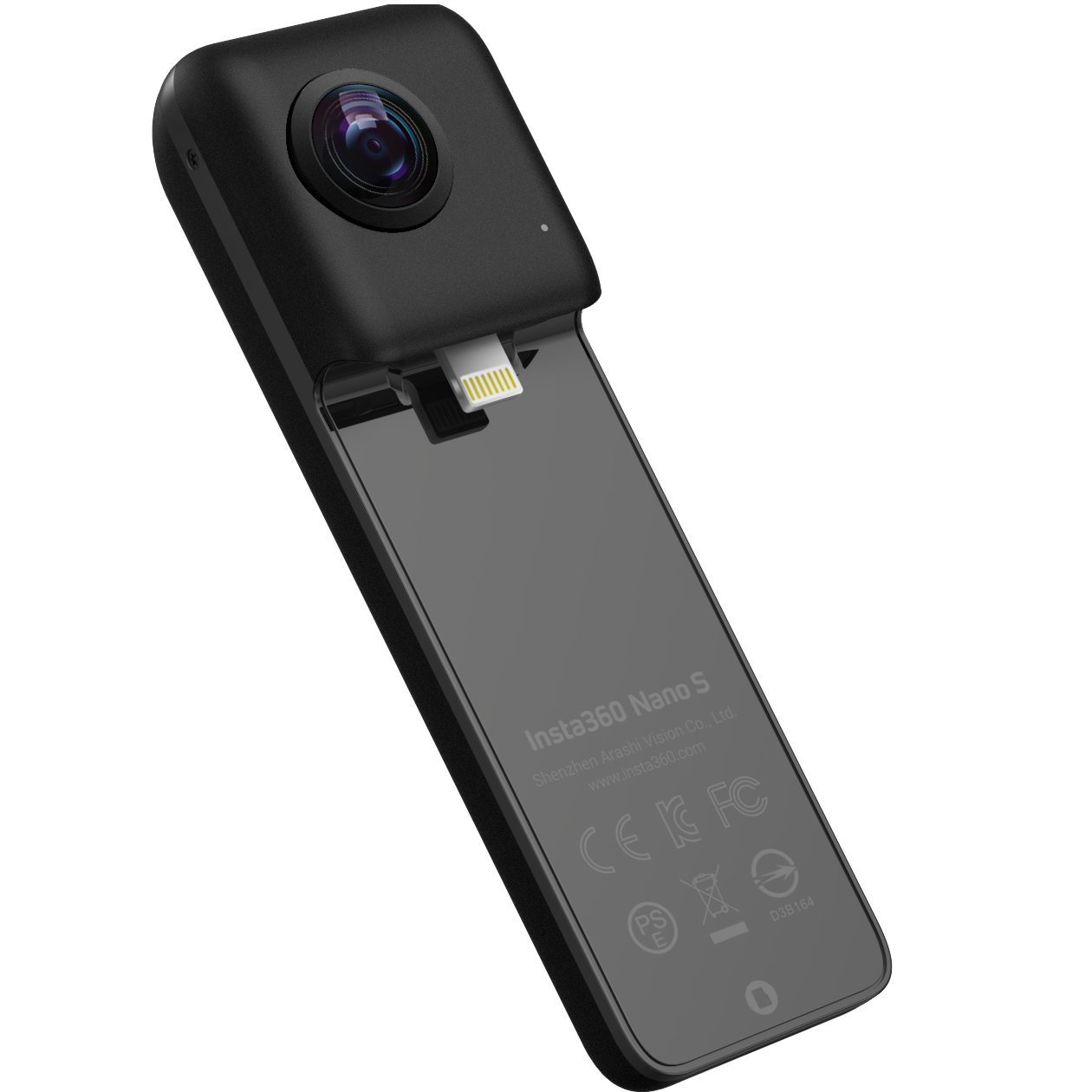Insta360 Nano S 360 VRカメラ, 4K 超高解像度360度ビデオカメラ,デジカメ, 20MP写真, 対応機種iPhone X, iPhone 8 シリーズ, iPhone 7 シリーズ, iPhone 6 シリーズ, iOS 9.0以上